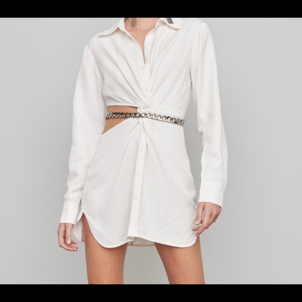 Atoir Inclination Shirt Dress in Size S, Color White